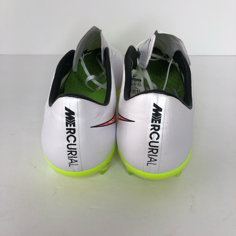 Nike Men's Rare Mercurial Vapor X FG 648553 170 White Yellow Cleats Size 10.5 - Picture 5 of 11